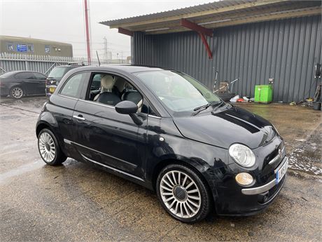 2015 FIAT 500 LOUNGE TWINAIR AUTO BLACK