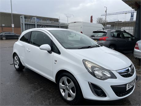 2012 VAUXHALL CORSA SXI WHITE