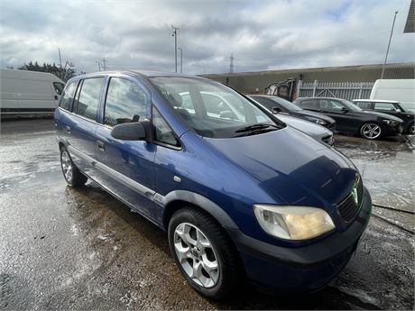 2002 VAUXHALL ZAFIRA 16V CLUB AUTO BLUE 40K MILES