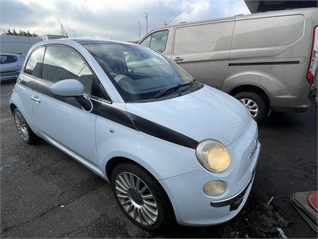 2008 FIAT 500 LOUNGE RHD BLUE 64K MILES