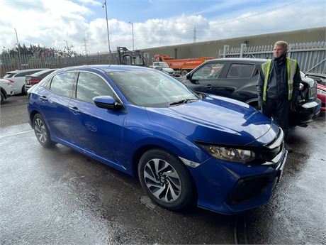 2018 HONDA CIVIC SE VTEC BLUE