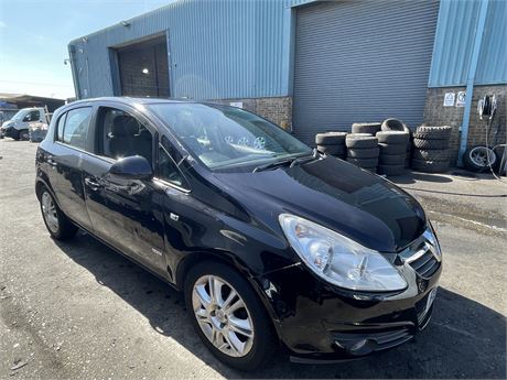 2009 VAUXHALL CORSA DESIGN AUTO BLACK