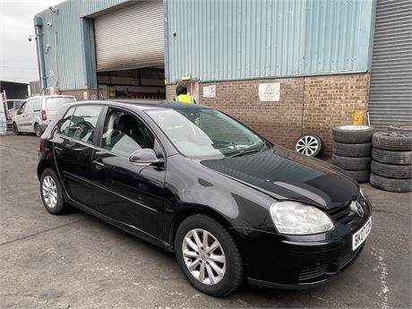2007 VOLKSWAGEN GOLF MATCH FSI AUTO BLACK