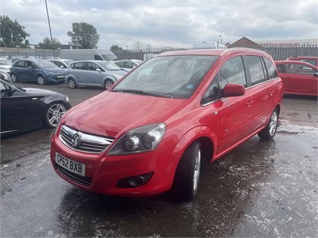 2012 VAUXHALL ZAFIRA DESIGN RED