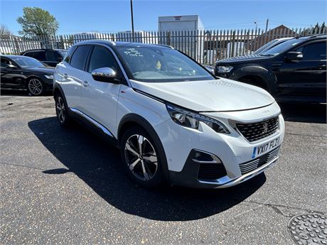 2017 PEUGEOT 3008 GT BLUEHDI AUTO WHITE