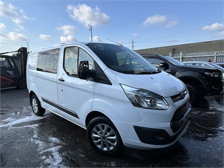 2016 FORD TRANSIT CUSTOM CREW CAB 270 ECO TECH L1H1 SWB WHITE