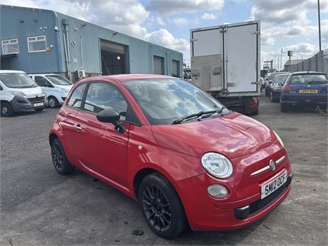 2012 FIAT 500 TWINAIR RED