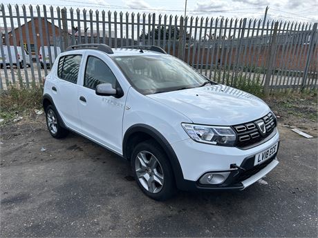 2018 DACIA SANDERO STEPWAY LAUREATE TCE WHITE