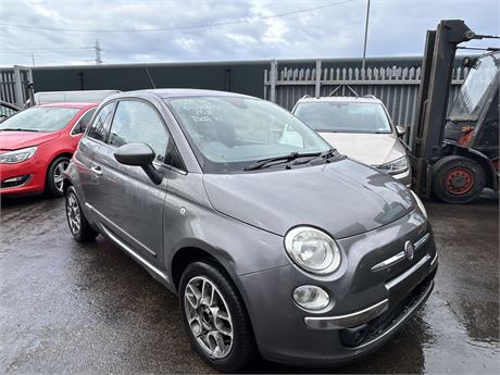 2010 FIAT 500 SPORT OPT S/S GREY