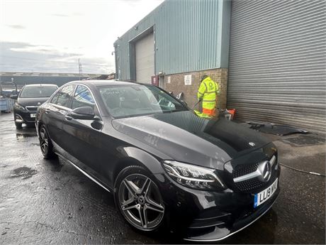 2019 MERCEDES-BENZ C200 AMG LINE 9G-TRONIC MHEV EQ BOOST AUTO BLACK