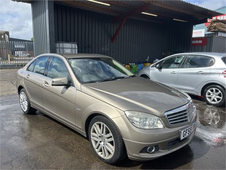 2009 MERCEDES-BENZ C250 ELEGANCE CDI BLUEEFFICIENCY AUTO BEIGE