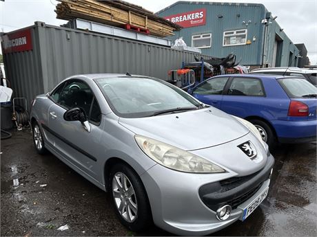 2009 PEUGEOT 207 SPORT CC VTI 120 SILVER