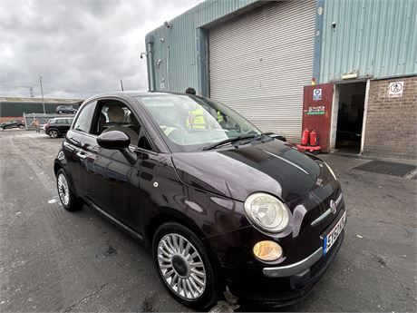 2012 FIAT 500 LOUNGE TURBO TWINAIR 86 S/S PURPLE