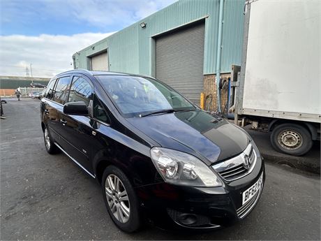 2012 VAUXHALL ZAFIRA DESIGN NAV 115 BLACK