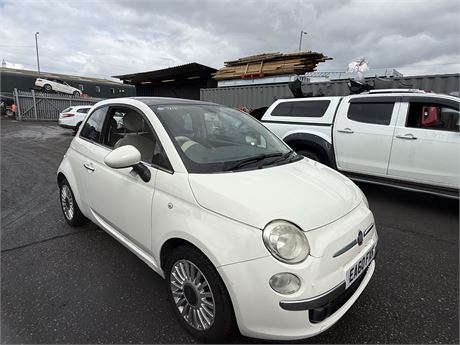 2011 FIAT 500 LOUNGE OPT S/S WHITE