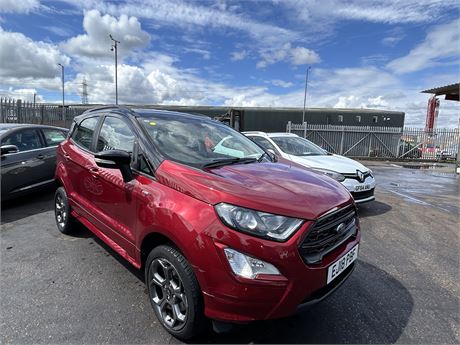 2018 FORD ECOSPORT ST-LINE T ECOBOOST 125 S/S RED