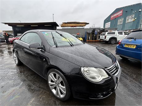 2007 VOLKSWAGEN EOS INDIVIDUAL TDI 140 DSG BLACK