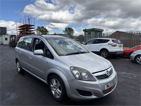 2013 VAUXHALL ZAFIRA EXCLUSIV 115 SILVER