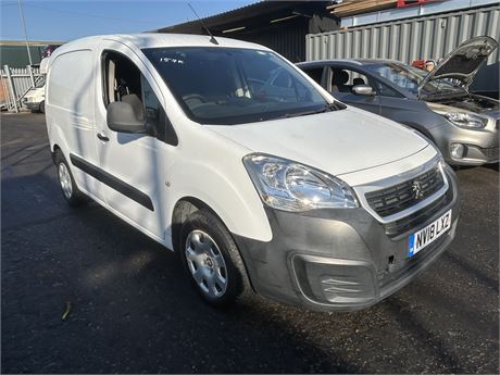 2018 PEUGEOT PARTNER PROFESSIONAL L1 BLUEHDI 100 EURO6 WHITE