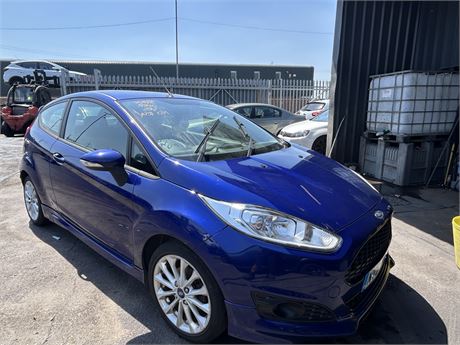 2015 FORD FIESTA ZETEC S T ECOBOOST 125 S/S BLUE