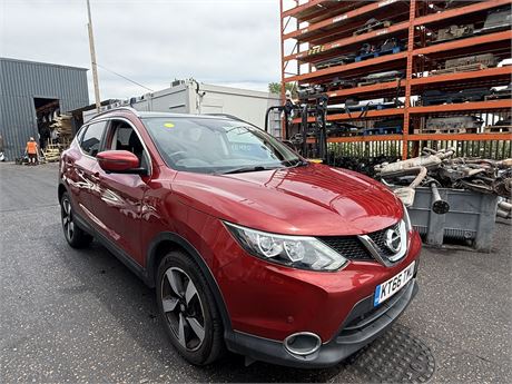 2017 NISSAN QASHQAI N-CONNECTA DIG-T 115 CVT XTRONIC AUTO RED