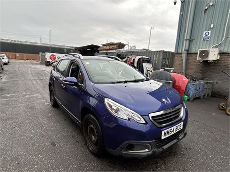 2015 PEUGEOT 2008 ACTIVE E-HDI 93 EGC AUTO S/S BLUE