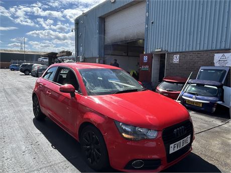 2011 AUDI A1 SPORT TFSI 122 S TRONIC AUTO S/S RED
