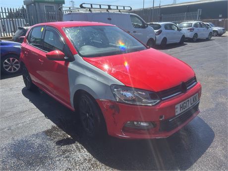 2017 VOLKSWAGEN POLO MATCH EDITION BLUEMOTION RED