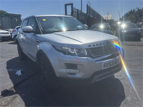 2014 LAND ROVER RANGE ROVER EVOQUE PRESTIGE SD4 S/S SILVER