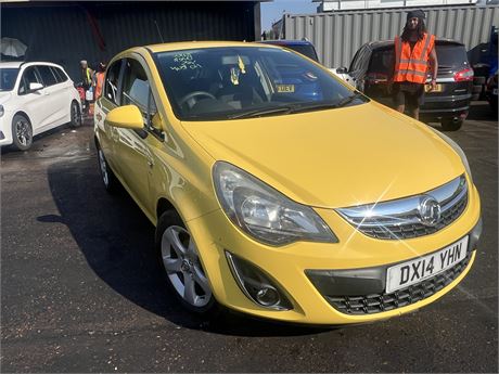 2014 VAUXHALL CORSA SXI AC YELLOW