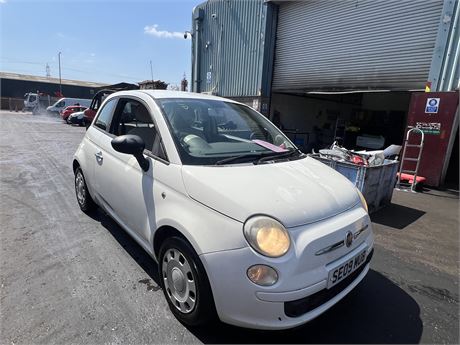 2009 FIAT 500 POP OPT S/S WHITE