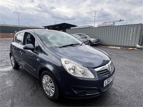 2007 VAUXHALL CORSA CLUB A/C BLUE